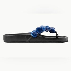 STAUD  NEW Andre Slide. Black/Lapis. Size 38
